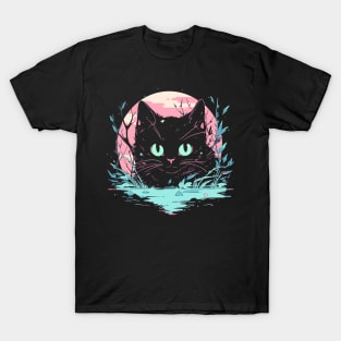 Cottagecore Goth Kawaii Anime Cat Gifts Men Girls Womens Cat T-Shirt